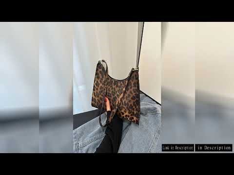 Fashion Zebra Leopard Print Women Handbag PU Leather Underarm Shoulder Bags Female Daily Totes Purse