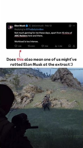 Imagine Elon Musk being ratted at the extract 😭 - ARC Raiders