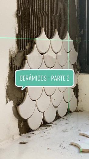 Cerámicos escama de sirena en la cocina. Parte 2.