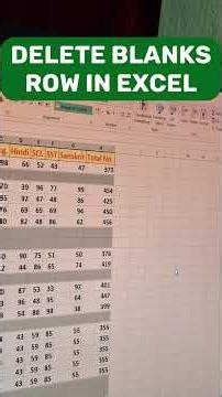 Delete Blanks Row in Excel | delete entire row | #excel #excelshortcuts ##exceltricks #exceltips