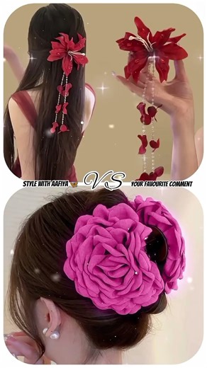 Red ♥️🍒 🆚 pink 🩷💓 #choose your select one option #fashion @stylewithaafiya nest challenge comment ok