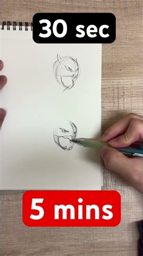 Drawing Pokémon in 30 seconds vs 5 minutes! Quick sketch! Animation