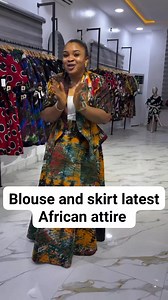Blouse and skirt latest African attire | Afrocloth
