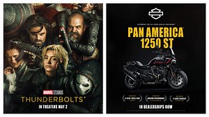 Super. Powered. What happens when you put a Harley in a Marvel movie? Insane, stunt-fueled action. See the all-new 2025 Pan America 1250 ST bring it full throttle in Marvel Studios’ #Thunderbolts*– in theaters now. Watch the full trailer: https://youtu.be/56dZalwtd-Q | Harley-Davidson Australia & New Zealand