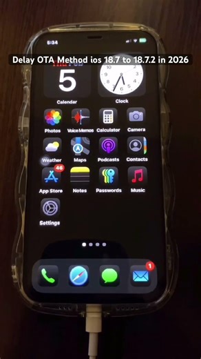 Delay OTA Method to ios 18.7.2 in 2026 #delayotamethod #ios18 #shortvideo