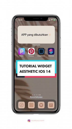 Aesthetic iOS 14 Widget Tutorial