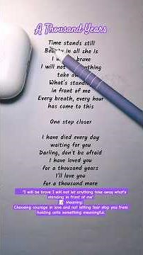 Easy English Karaoke | A Thousand Years (2) – Sing & Learn English