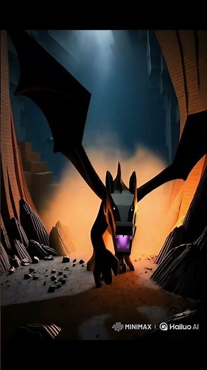 Ender Dragon Vs Warden Boss fight animation | #minecraft #shorts