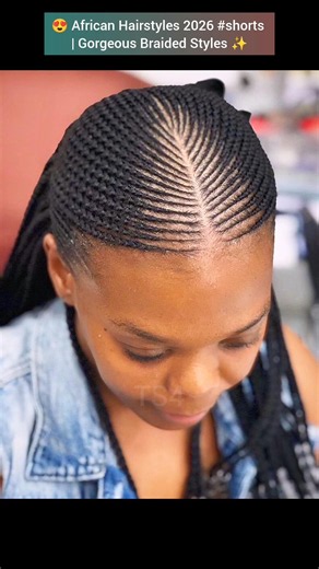 😍 African Hairstyles 2026 #shorts | Gorgeous Braided Styles ✨ #hairstyles #braids #cornrows