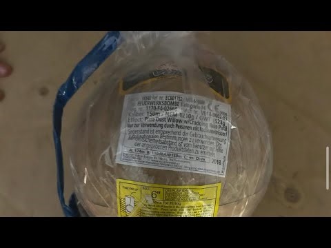 6 inch Ball of mine from vulcan with some other damn stuff #fireworks #shell #pyro