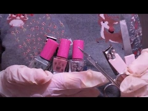 ASMR Doing Your Nails (No Talking , Low Quality)