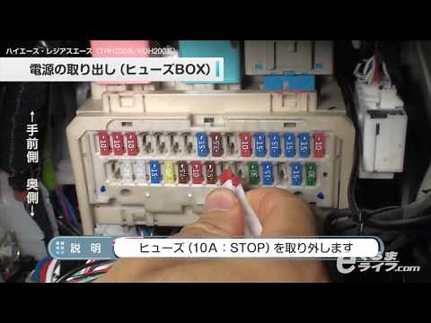 03 電源の取り出し(ヒューズBOX)_ハイエース(TRH200系/KDH200系) エーモン公式オンラインショップ
