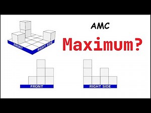 AMC Solution for Australia Mathematics Competition 2019 Front and Side view 3D question