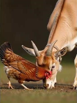 #raakro #chicken #vs #goat #chase #funny #animals #shorts #viral