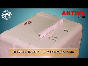 ANTIVA 9520 | Hi-Security Micro Cut Departmental Shredder