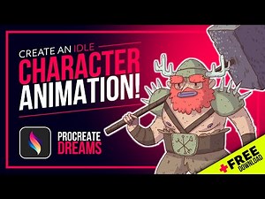 How to Create an Idle Character Animation in Procreate Dreams (plus FREE download!)