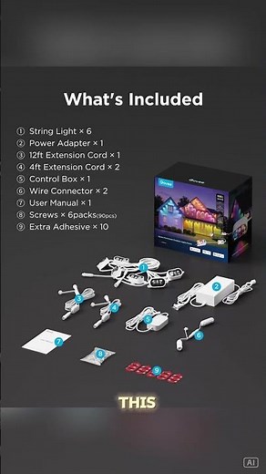 Govee Prism Outdoor Christmas Lights – Smart App & Voice Control