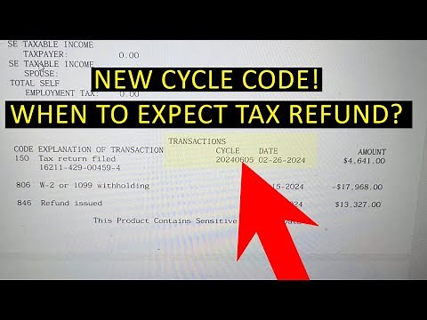 Cycle Code 20240605 On IRS Tax Transcript - Here’s What It Means If You Have It!