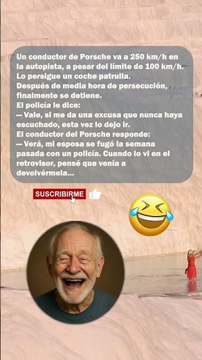 🚓 La mejor excusa de la autopista 😂 #chistes #bromas #comedia #risas #divertido #humor #shorts
