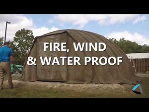 Combat Concrete Inflatable Shelter Deployment