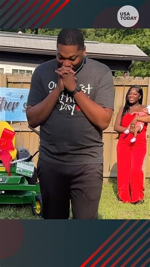 The gift was great, but her husband’s reaction was priceless! #militarykind #goodnews #gifts #kindness | The Canton Repository / CantonRep.com