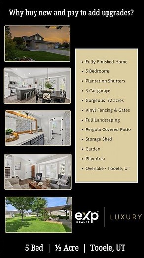 Updated everything | 5 Bedroom Home for Sale | 1/3 Acre | Overlake - Tooele, Utah