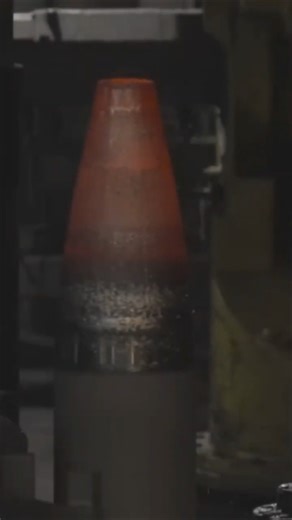 Inside the Manufacturing Line for Heavy Artillery Shells 😮 #satisfying #process #shorts # viral