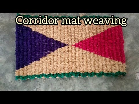 Corridor mat weaving process