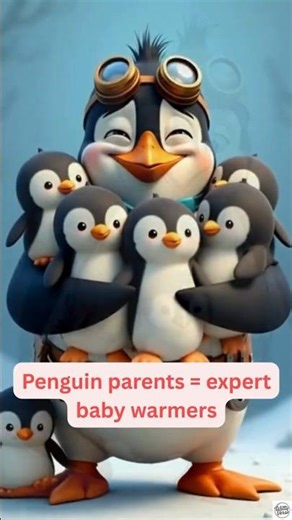 Penguin Child Care Tips: How Penguins Protect Their Chicks #shortsfeed