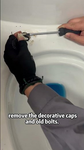 If your toilet seat is loose, here's how to fix it with just one screw.