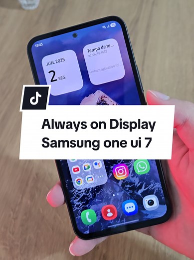 Personalize sua tela com Always on Display no Samsung