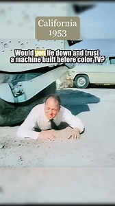 176K views · 1.5K reactions | Did This 1953 Machine Really Roll Over Everything? This early off-road vehicle used giant low-pressure tires to travel across soft ground like sand and snow without sinking. Inspired by Inuit methods, it was designed to move heavy loads gently — even rolling over its inventor unharmed. #Rolligon #1950sInnovation #ColorizedHistory #OffRoadTech #VibrantHistory | VibrantHistory | Facebook