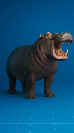 What if humans were evolved from Hippo 🦛#humansevolved ?? #ai#animals #evolution #aiex #aievolution