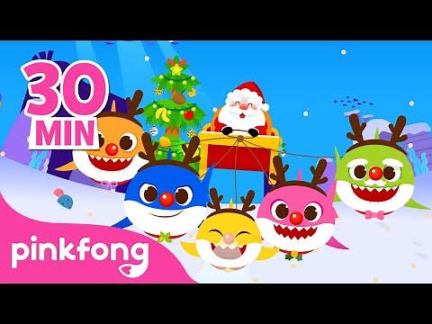 Christmas Sharks + More | Fun Christmas Songs for Kids | Best of 2022 | Pinkfong Official