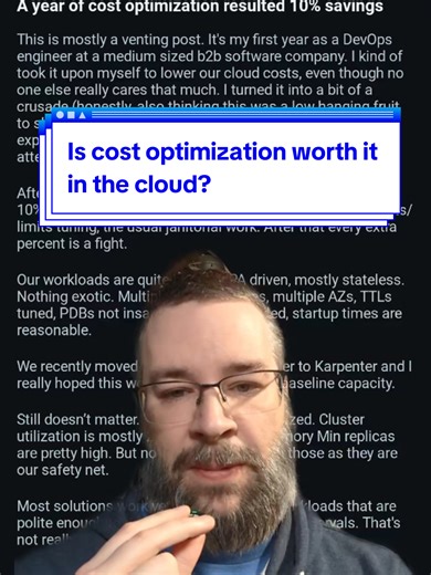 Cost optimization is essential, but not all efforts are equal in impact. #cloud #devops #finops