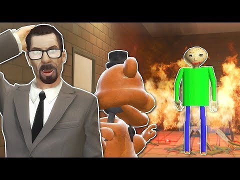 BALDI'S BASICS SCHOOL OF HORROR! - Garry's Mod Gameplay - Gmod Dinosaur Survival