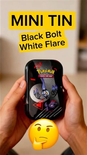 Pokémon MINI TIN Opening! 🥳 Black Bolt vs White Flare? #shorts