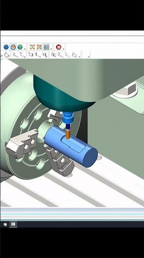 create pocket on cylinder in 4 axis machining #mastercam #cncmachine