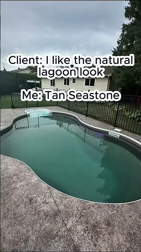 Tan Seastone liner installation in the Sun vs in the shade