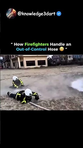 How Firefighters Handle an Out-of-Control Hose 🤯I SIGMA FIREFIGHTERS 🗿#firefighter