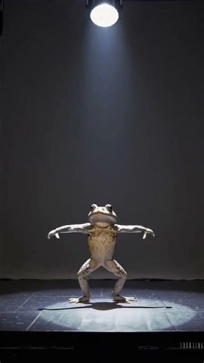 DANCING FROG 🐸😱🥰#frog #dance #viral #shorts