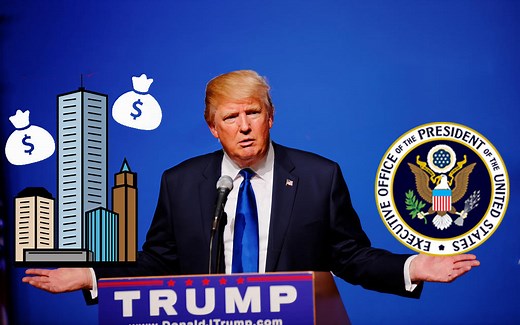 Can President Trump continue to run his businesses?