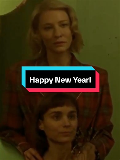Happy New Year! We're reminiscing on this heartwarming scene from 2015's Carol, starring Cate Blanchett and Rooney Mara, adapted from Patricia Highsmith's 1952 romance novel The Price of Salt 🎆 #happynewyear #carol #newyear #lesbiansoftiktok #sapphic