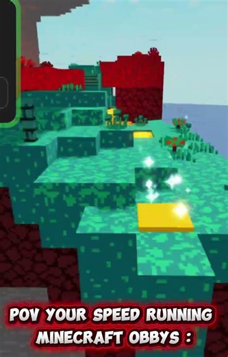 POV you’re speed running Minecraft obbys