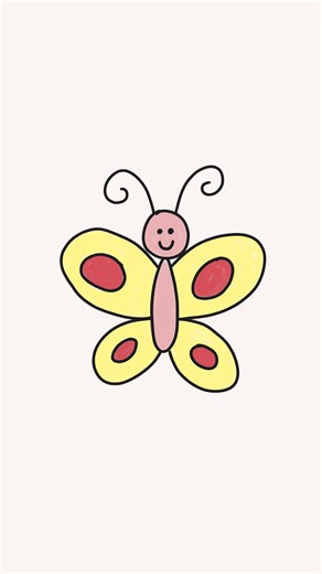 How to draw a butterfly! Drawing tutorial for kids available on my YouTube channel.