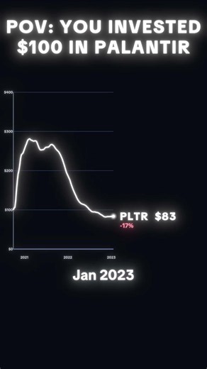 POV: You Invested $100 in Palantir (PLTR) 📈 #shorts