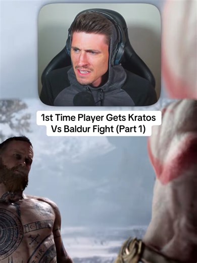 Baldur faces kratos for the first time... #godofwar #godofwar4 #gaming #gow