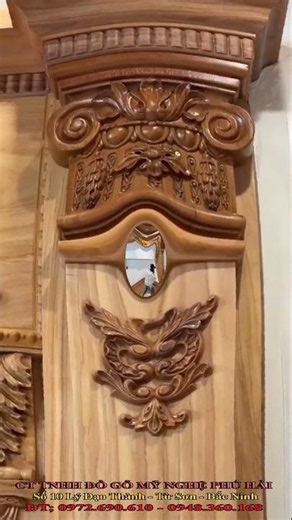 ✨ VÁCH GỖ TRANG TRÍ PHÒNG KHÁCH TÂN CỔ ĐIỂN – SANG TRỌNG VÀ ĐẲNG CẤP ✨