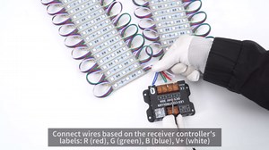 BEAMNOVA 40Ft RGB Commercial LED Storefront Lights Kit, Bluetooth App Control, with Remote, DC 12V Power Supply Transformer, Adhesive Waterproof Strip Light Modules