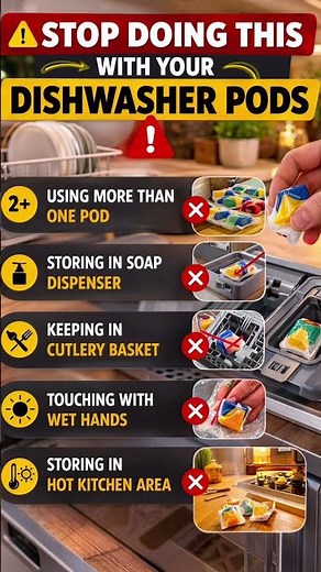 Stop Doing This With Your Dishwasher Pods! (Most People Do This Wrong)